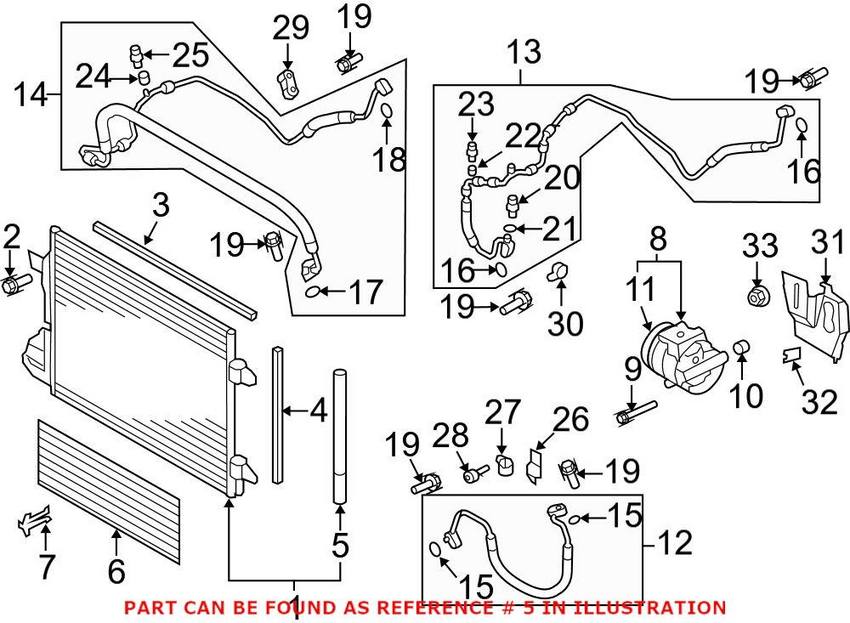 VW A/C Receiver Drier 5N0298403